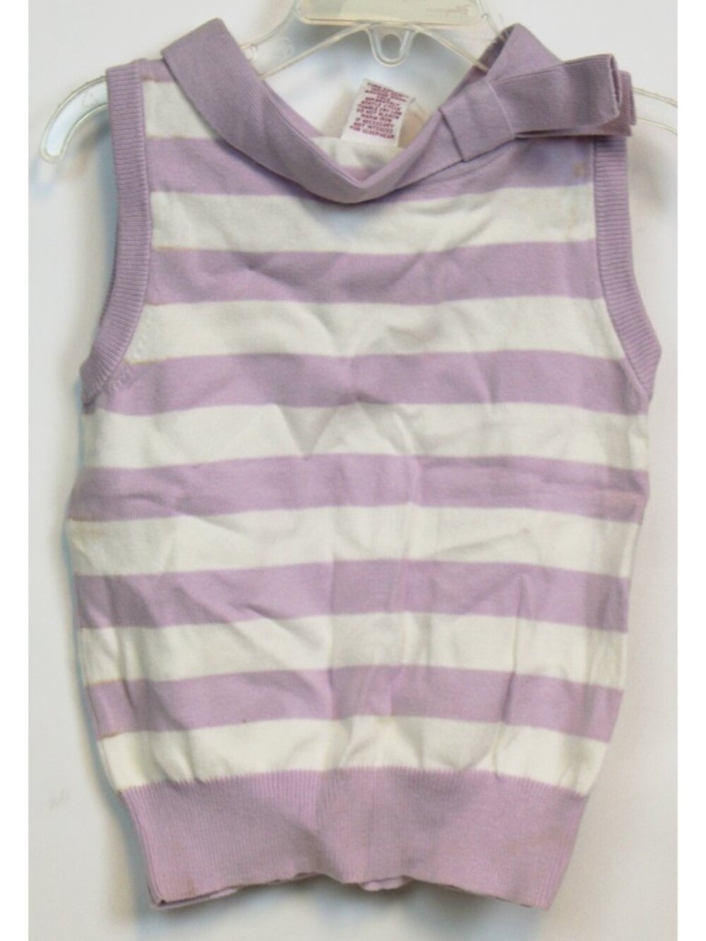 2004 Gymboree European Holiday Sweater sz 5 Stripe Boat Neck Sleeveless French